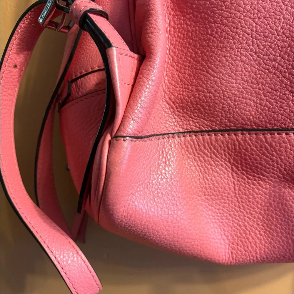 Michael Kors Pink coral Leather purse medium Backpack - Picture 5 of 10